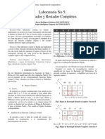 Laboratorio - Informe - 5 Sumador y Restador Completos