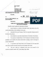 Class Action Complaint For Negligence, Products Liability and Punitive Damages Against Eli Lilly & Company and Novo Nordisk A/S Re Biosynthetic Human Insulin