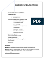 Drug Excipient Compatibility Study