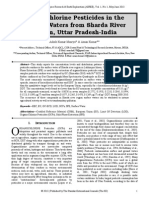 Organochlorine Pesticides in The Surface Waters From Sharda River Region, Uttar Pradesh-India