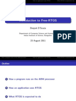 Introduction To Free-RTOS: Deepak D'Souza