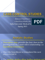 01 Case Control Studies. Spring 2013