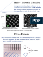 Cristalografia e Defeitos de Ponto