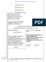 Stipulation Re Remand of Case Dismissal of Defendants Stilwell and Paul and Withdrawal of Anti-Slapp Motion PDF