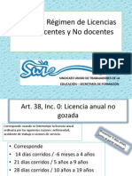 Ley 5811 Régimen de Licencias para Docentes