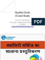 Quality Circle A Case Study: Prof. D.V. Shirbhate Principal, Vikramshila Polytechnic Darapur