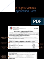 Human Rights Victim's Claim Application Form and FAQs