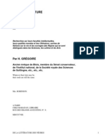 De La Littérature Des Nègres: Par H. Grégoire