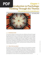 Chapter 1 Introduction To Psychology - Thinking Through The Themes