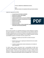 Analisis Del Marco Legal y Normativas Consideradas en Un Eia