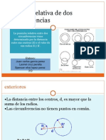 Posición Relativa de Dos Circunferencias