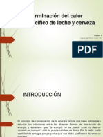 Determinación Del Calor Específico de Leche y Cerveza - P1