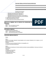 Metodologia para Formular Proyectos de Exportacion