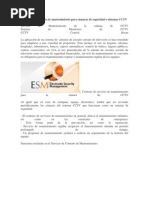 Contrato de Servicio de Mantenimiento para Cámaras de Seguridad o Sistemas CCTV