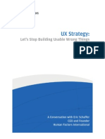 UX Strategy:: Let's Stop Building Usable Wrong Things