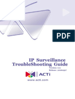 IP Surveillance TroubleShooting Guide - V0.9