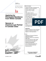 Canada Immigration Forms: 5289E