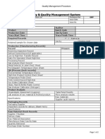 Template - Traceability Audit Checklist (Example)