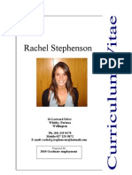 Rachel CV 2009 Updated and Improved