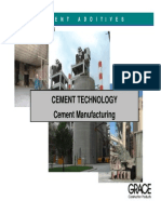 Cement Technology Cement Manufacturing: C E M E N T A D D I T I V E S