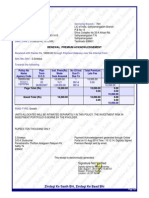 Renewal Premium Acknowledgement: Collecting Branch: E-Mail: Phone: Transaction No.: Date (Time) : Servicing Branch