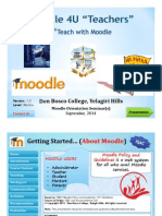 Teaching With Moodle: Moodle 4U "Teachers"