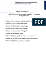 Course Content GCPV Design