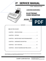 Sharp XE-A203 Elsctronic Cash Register SM