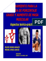 Entrenamiento Bajada Porcentaje Graso Aumento Masa Muscular