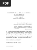 La Muerte en La Ciudad de Mexico S Xviii