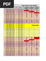 PGP18 - Term I - Schedule