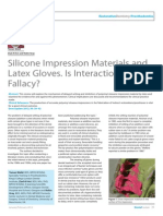 Silicone Impression Materials and Latex Gloves. Is Interaction Fact or Fallacy