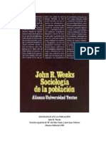 Weeks John R - Sociologia de La Poblacion