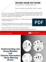 Presentation Slides: Understanding and Using Weather and Climate Information: Early Warning Early Action (EWEA) 