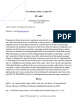 Oil and Gas Property Evaluation - A Geologists View