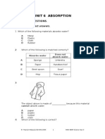 Unit 6 Absorption: Objective Questions