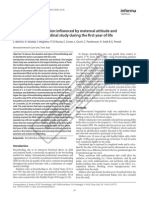 Is Breastfeeding Duration Influenced by Maternal Attitude and Knowledge? A Longitudinal Study During The First Year of Life