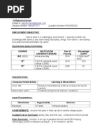 An Effective Resume Format For Students