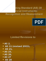 Accounting Standard (AS) 30 Financial Instruments: Recognition and Measurement