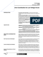 Short Circuit Selective Coordination For Low Voltage