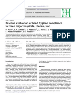 Baseline Evaluation of Hand Hygiene Compliance in Three Major Hospitals, Isfahan, Iran