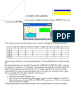 Matrices Con Excel