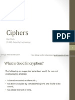 Ciphers: Dan Fleck CS 469: Security Engineering