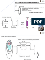 Some Review: Lecture 9: Synthesis of Separation System - Heterogenous Mixture Separation