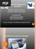 Administracion de Energia - Sistemas Operativos