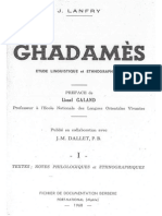 Ghadamès - II - Glossaire (Parler Des Ayt Waziten) - Jacques Lanfry (Pages 1-223)