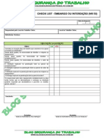 Modelo de Check List - Embargo Ou Interdição (NR 03) - Blog Segurança Do Trabalho