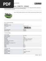 Connection Distributor - PSM PTK - 2760623: Key Commercial Data