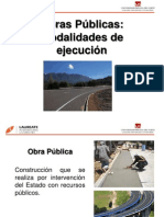 Obras Públicas - Modalidades de Ejecución