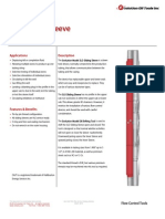 SLO Sliding Sleeve Technical Datasheet